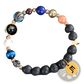 Celestial Zodiac Planet Matte Stone Beaded Bracelet