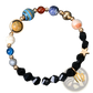 Celestial Zodiac Planet Matte Stone Beaded Bracelet