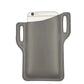 Brown Pu Leather Phone Holster with Belt Loop and Card Slots