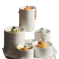 Ceramic Appetizer Bowl Set with Matte Textured Finish