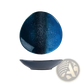 Ceramic Blue Speckled Nordic Round Corner Fillet Plate