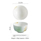 Ceramic Bowl Retro Porcelain Rice Tableware 4 Inch