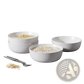 Ceramic Bowl Set 27oz Speckled Soup Salad Bowls
