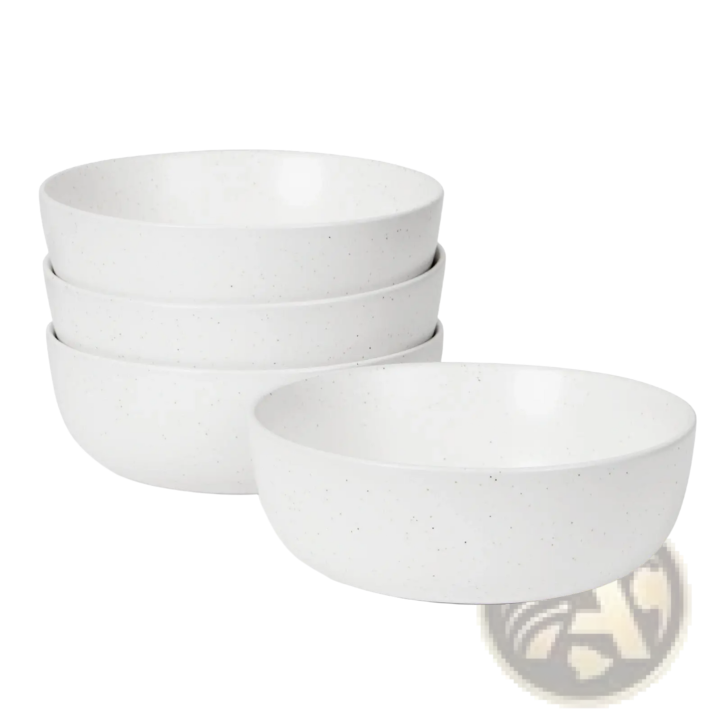 Ceramic Bowl Set 27oz Speckled Soup Salad Bowls