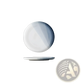 Ceramic Gradient Blue Steak Plate and Bowl Set