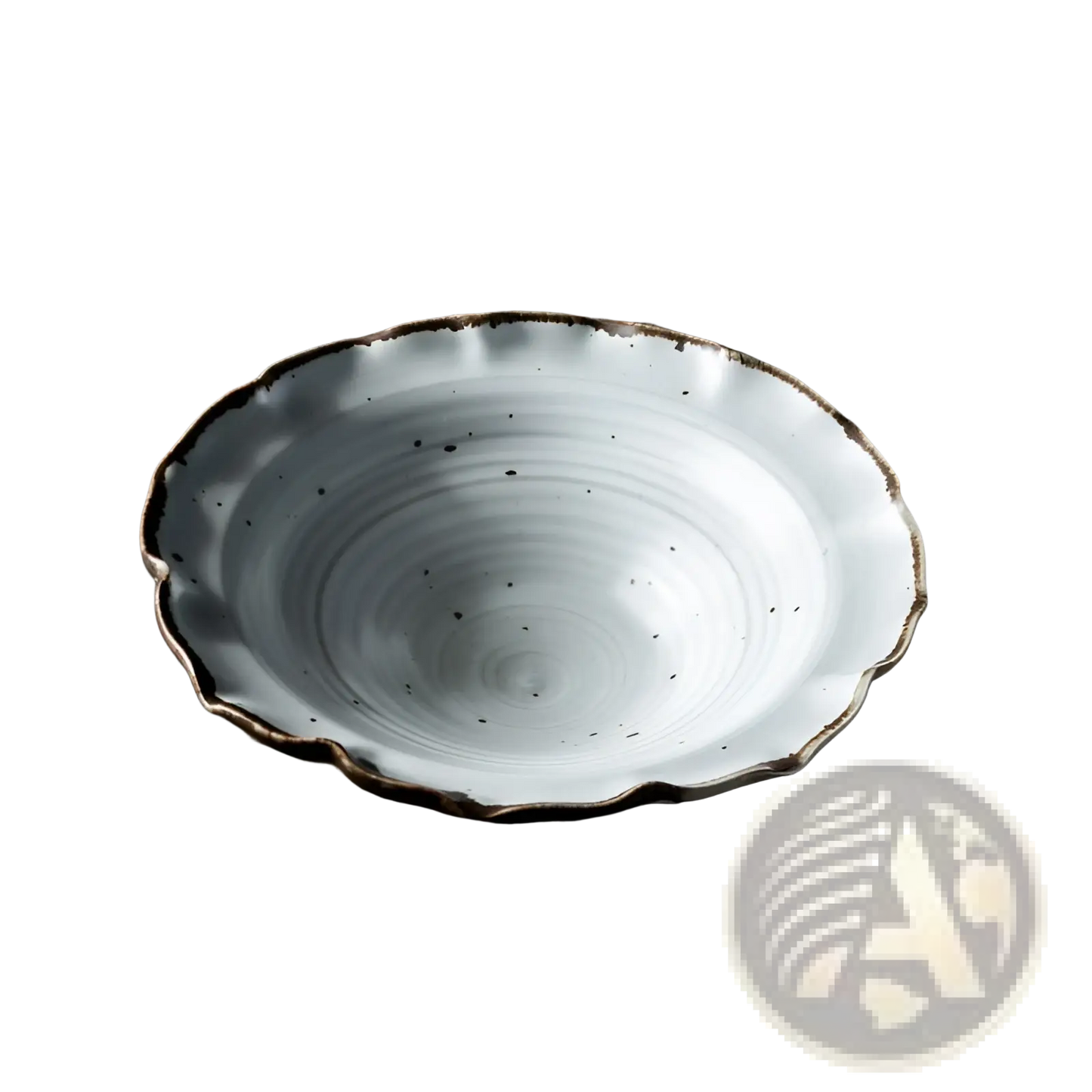 Ceramic Lace Fruit Plate Scalloped Dim Sum Dish