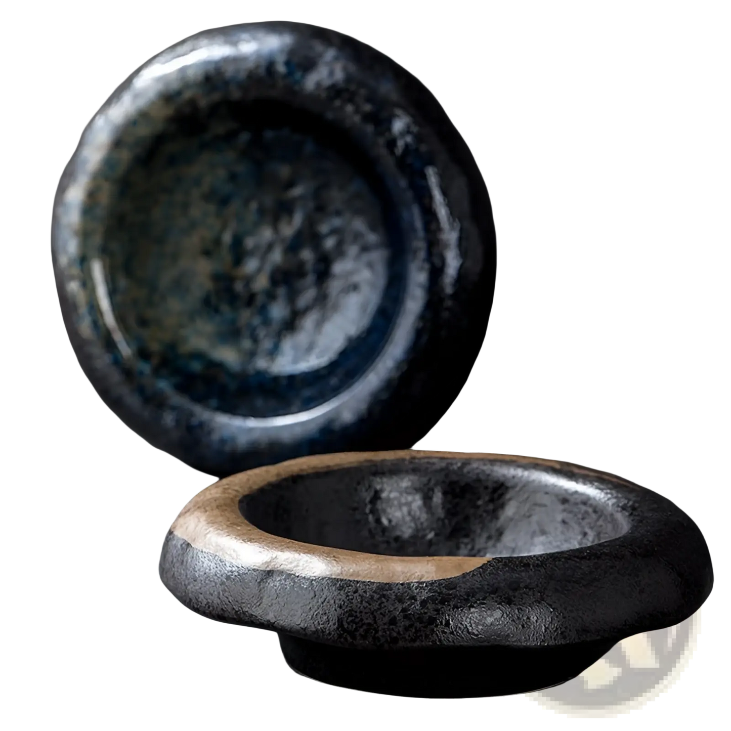 Ceramic Sashimi Bowl Retro Speckled Hat Plate