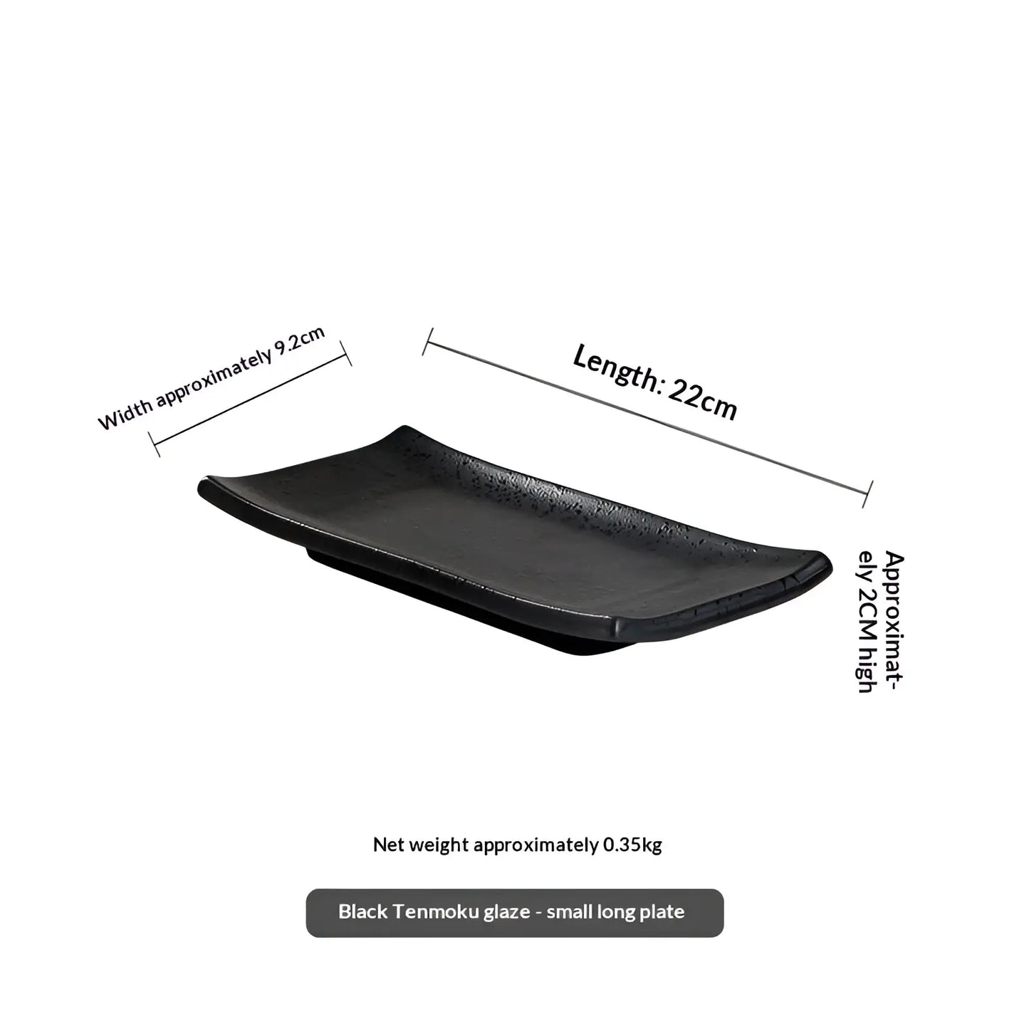 Ceramic Serving Tray 12.5 Inch Brown Gradient Platter