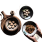 Ceramic Speckled Serving Bowls for Home Kitchens