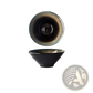 Ceramic Tableware Set Black and Gold Kiln Glaze Porcelain