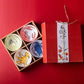 Hand-painted Marine Ceramic Bowl Gift Set with Wooden Box