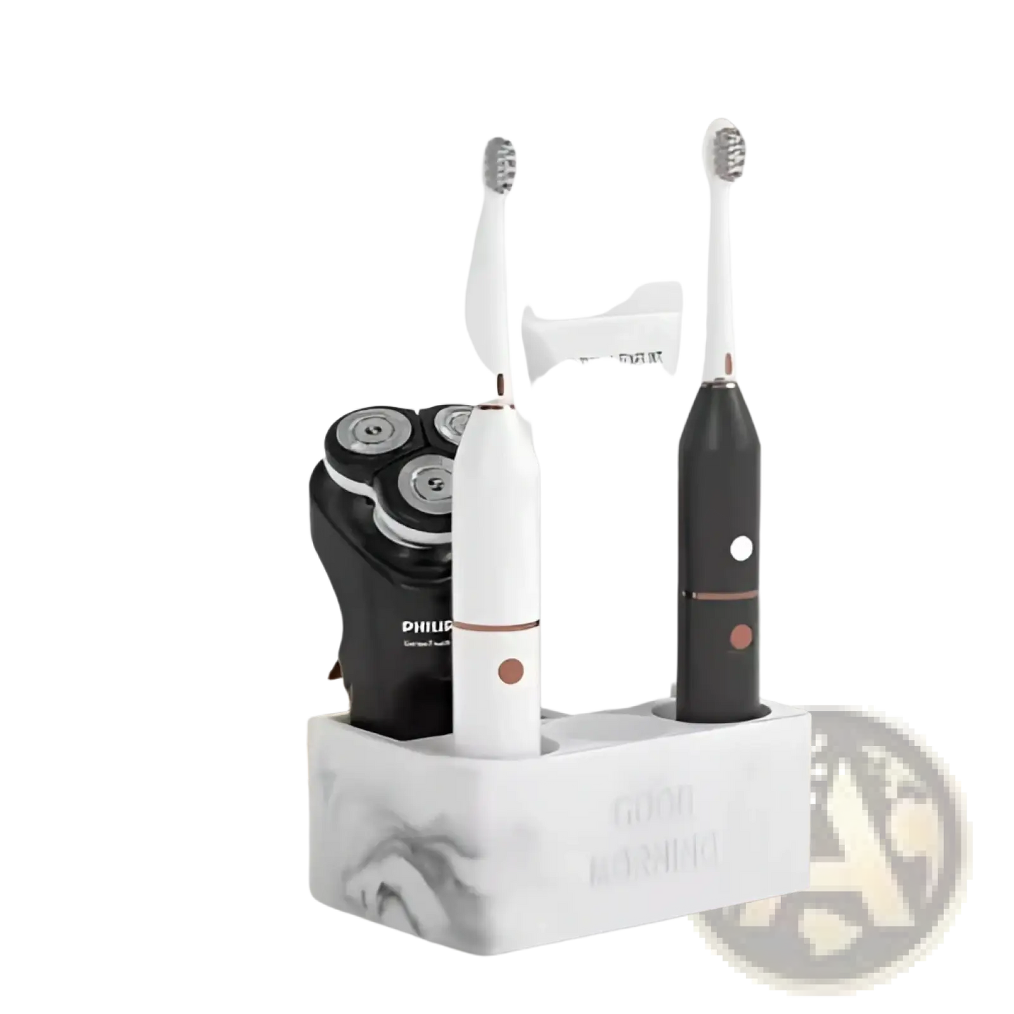 Ceramic Toothpaste Holder Marble Bathroom Organizer
