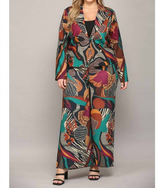 Fate - Abstract Print Wide Leg Pants