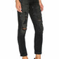 Agolde - Chloe Low Rise Slim Denim Distressed Jean