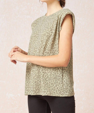 Entro - Leopard Tonal Top