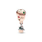 Pandora - Women's Two-tones Santa Claus In Hot Air Balloon Charm