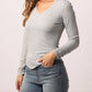 Another Love - Sophie Long Sleeve V-neck Tee