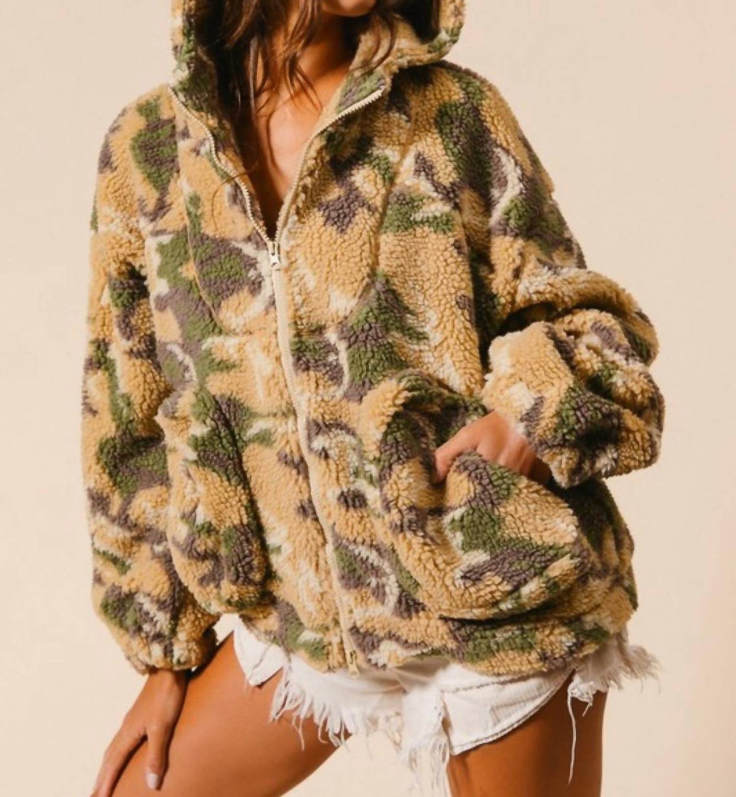 Bibi - Sherpa Pullover Jacket