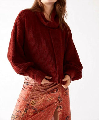 Free People - Knit Turtleneck Oversized Sweater
