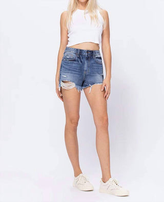 Hidden - Sofie With Raw Hem Mom Short