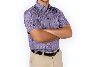 2Putt - Men's Skull And Bones Short Sleeve Polo