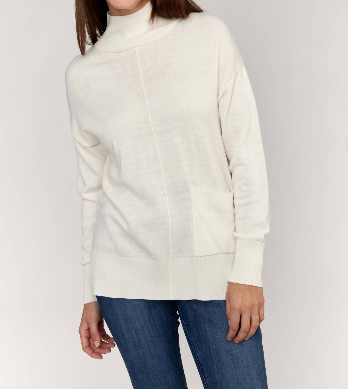 Alison Sheri - Pocket Detail Knit Sweater
