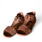 Naughty Monkey - Women's Hippie Hollow Distressed Genuine Leather Sandals