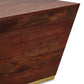 Abba - Square Coffee Table - Cognac Brown