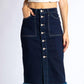 Kancan - Button Down Midi Skirt