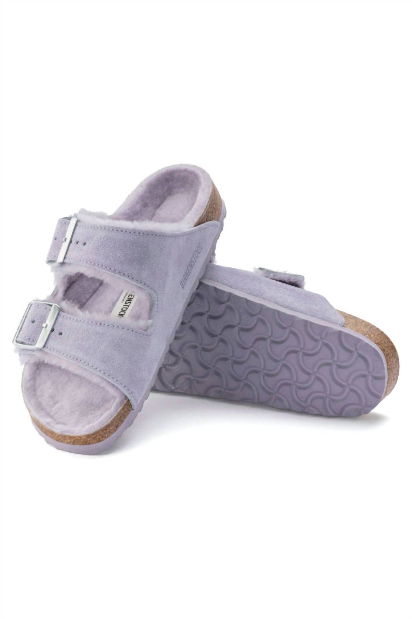 Birkenstock - Women's Arizona Shearling Suede Narrow Sandals
