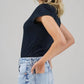 Lna - Fitted Rib Crewneck Tee
