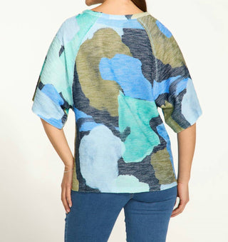 Fdj - Printed Boat Neck Top