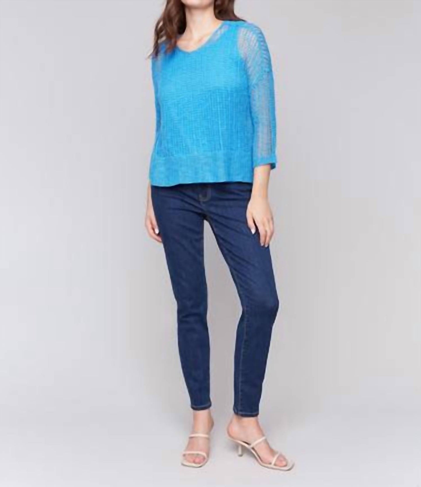 Charlie B - Fishnet Crochet Sweater