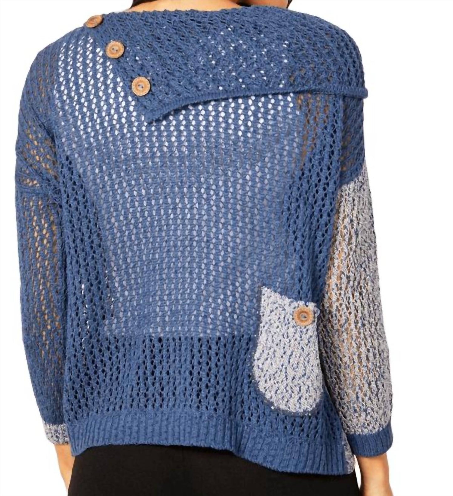 French Kyss - Crochet Draped Neck Top
