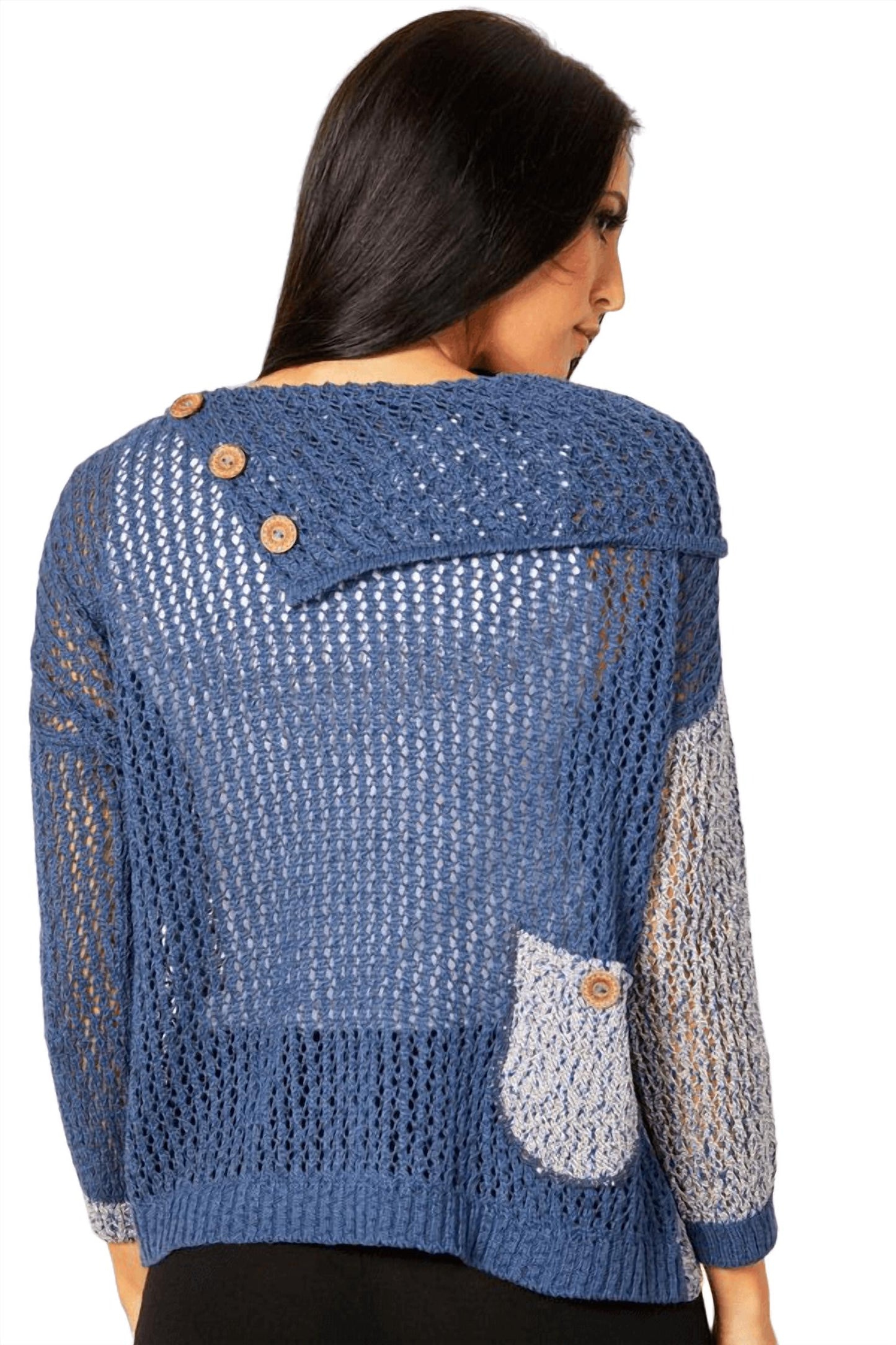 French Kyss - Crochet Draped Neck Top
