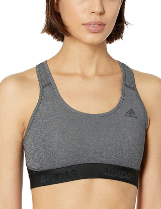 Adidas Women's Alphaskin Sports Bra Grey Size Extra Small