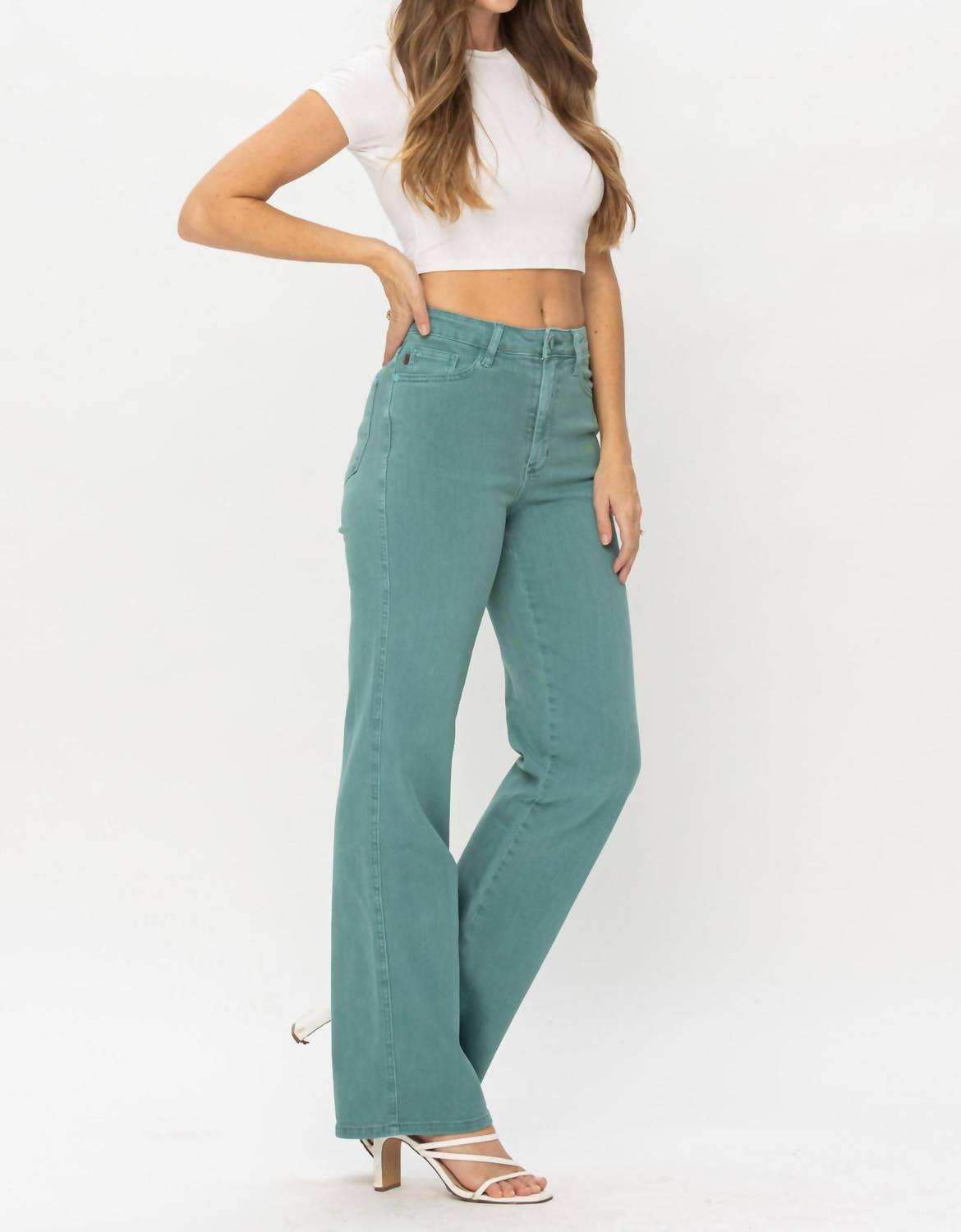 Judy Blue - High Waist Garment Dyed 90s Straight Denim Jeans