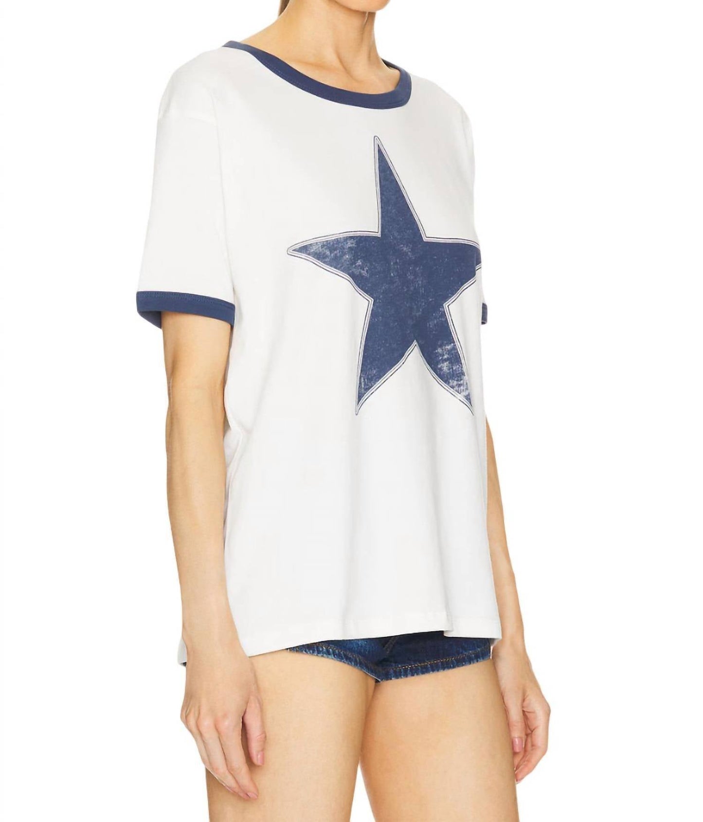 Daydreamer - Classic Star Oversized Ringer Tee Top