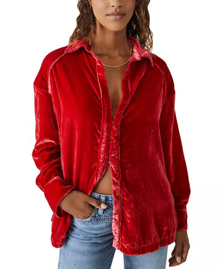 Free People - Marianne Velvet Blouse