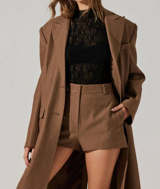 Astr - Brylee Longline Single Breasted Coat