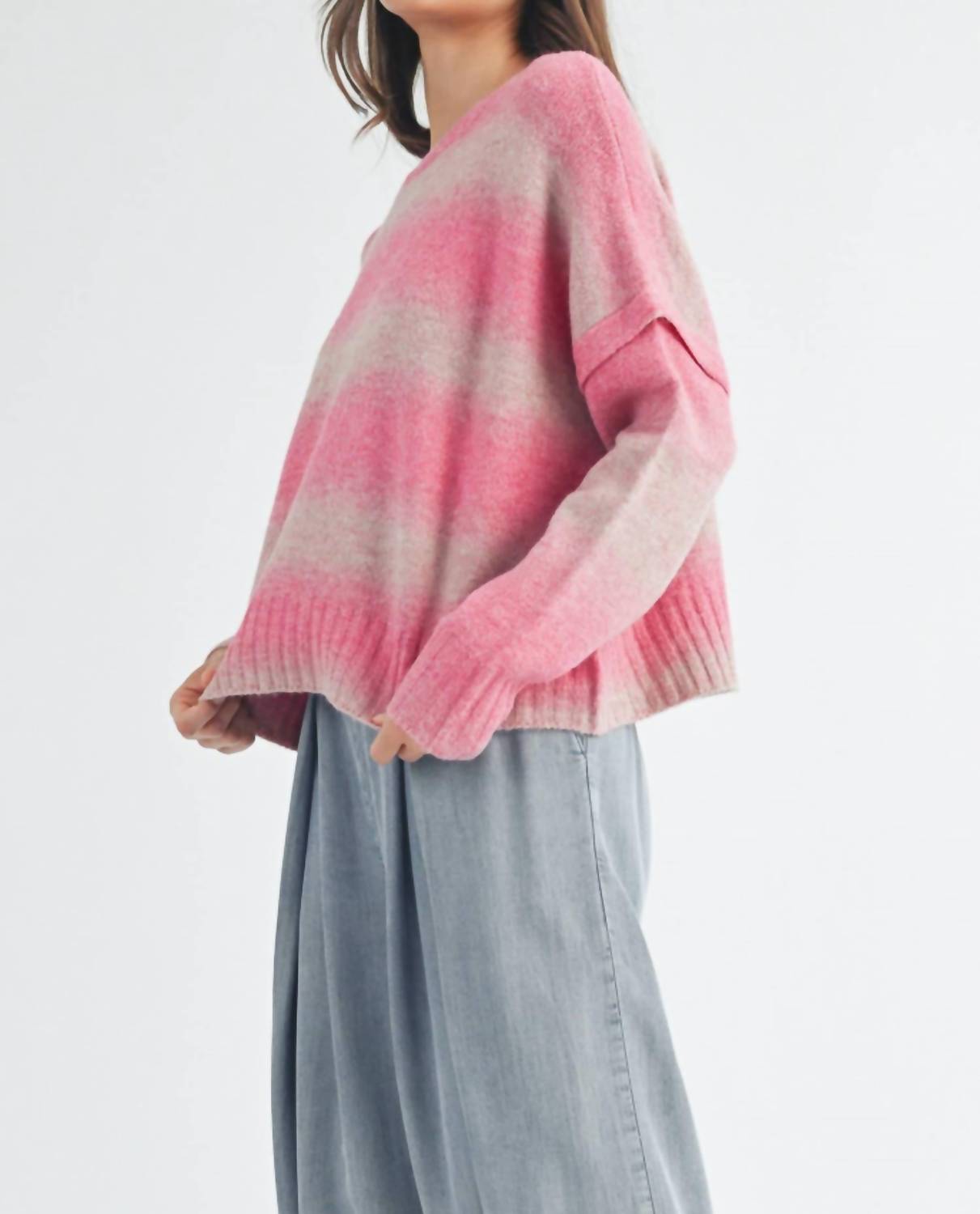 Daisy - Penelope Brushed Striped Sweater