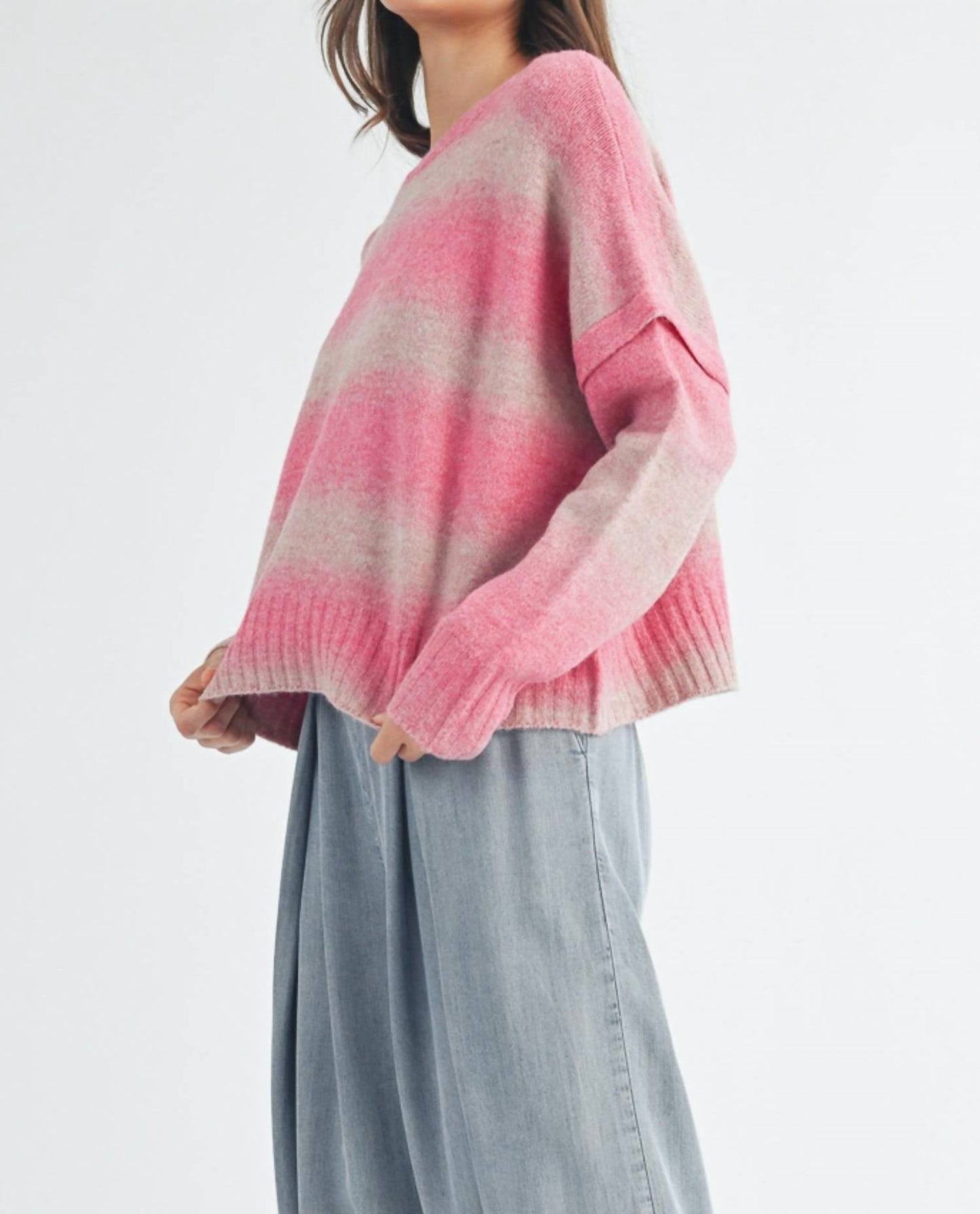 Daisy - Penelope Brushed Striped Sweater