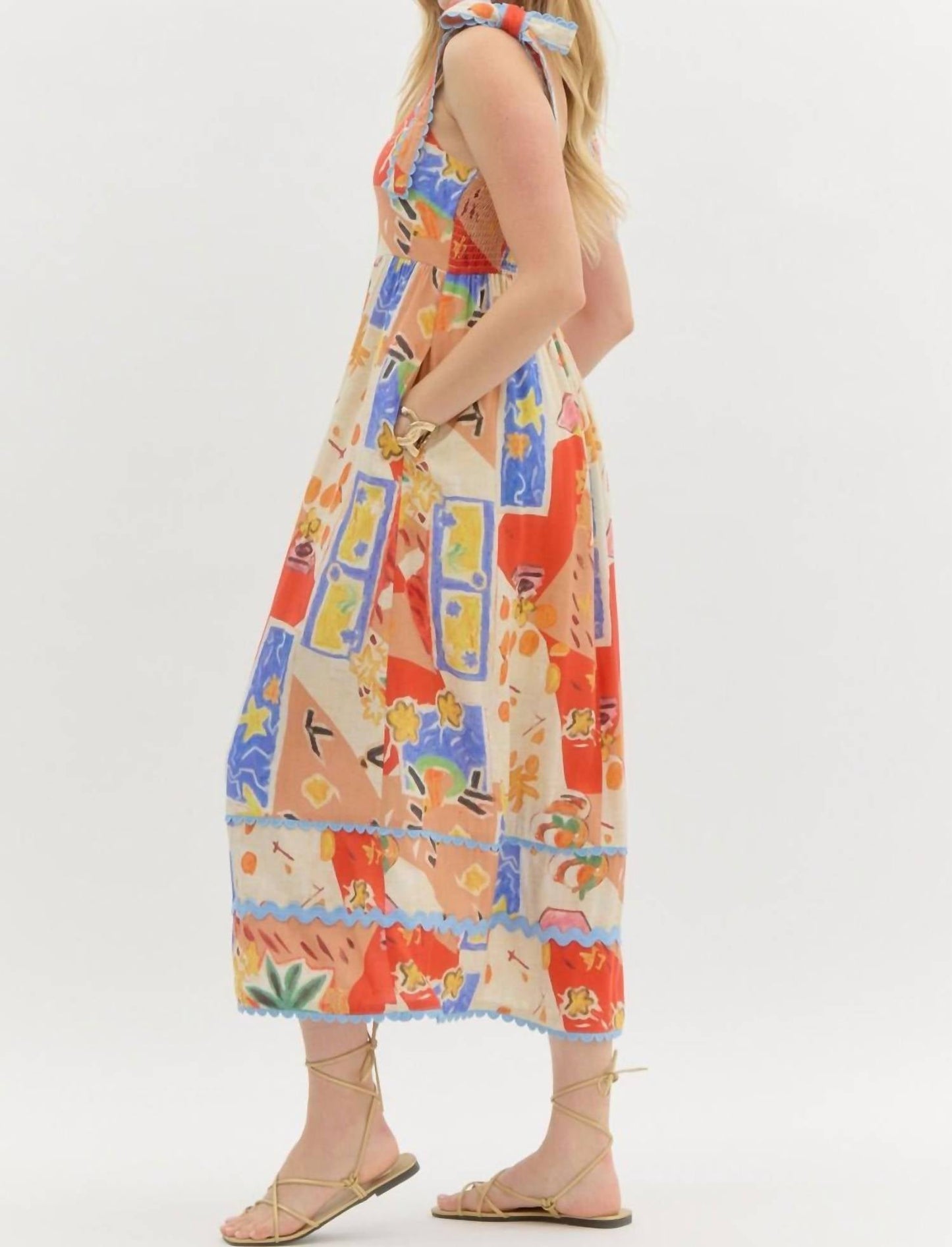 Entro - Seaside Scallop Dress