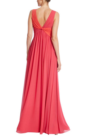 Badgley Mischka - TWO TONE TWIST GOWN