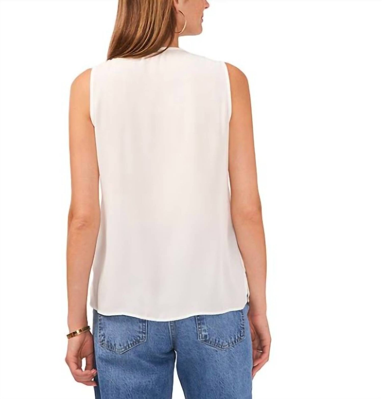 Vince Camuto - Ruffle V Neck Top