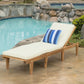 Ariana Wood Chaise Lounge with Cushion