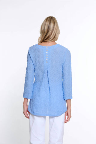 Multiples - Crinkle Scoop Neck Top