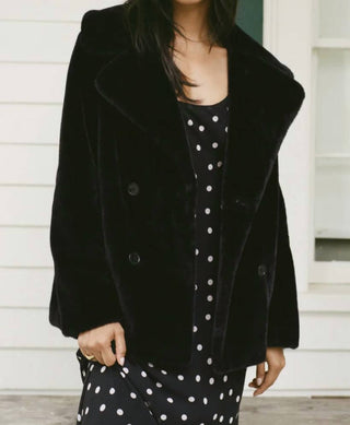 Z Supply - Gem Double Breasted Faux Fur Coat