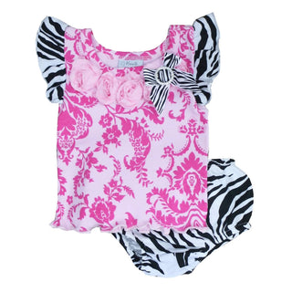 Haute Baby - Baby Girls Sweet 'n Sassy 2-pc. Diaper Cover Set
