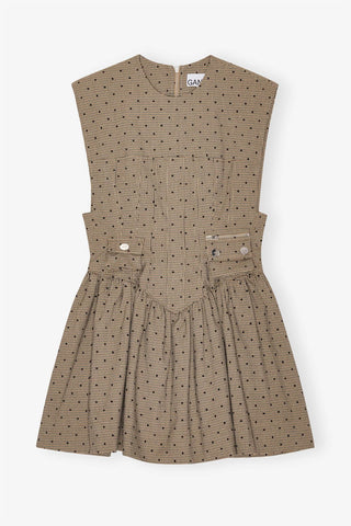 Ganni - Flock Check Mini Dress